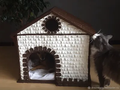 Домик для кошки из Шпагата Мастер-класс. House ball for a cat made of jute  twine - YouTube
