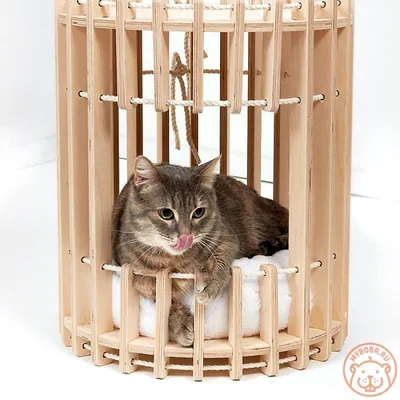 Домик для кота Lavinia 138см, капучино/крем купить 🐾 BiZOOn