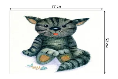 Картина по номерам Школа Талантов Довольный кот на холсте с подрамником  купить по цене 546 ₽ в интернет-магазине Детский мир