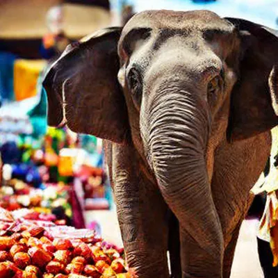 Купить фотообои «Добрый слон»