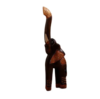 Полимерный слон, скульптура, украшения, Счастливый Слон, украшение, садовая  статуя, подходит для офиса, декор для вина | AliExpress