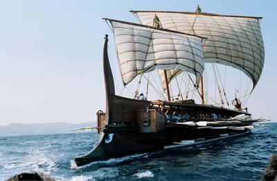 Древнегреческий Военный Корабль Изолирован На Белом Фоне — стоковые  фотографии и другие картинки Без людей - iStock