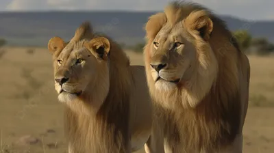 Лев (лат. Panthera leo), фотографии львов