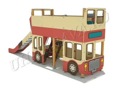 Daimler E Двухэтажный автобус 1965 3D модель - Скачать Автомобили на  3DModels.org