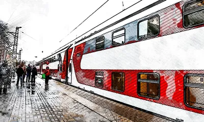 Двухэтажный поезд Санкт-Петербург – Адлер \"Михаил Ульянов\" отправился в  первый рейс. | Туристический бизнес Санкт-Петербурга