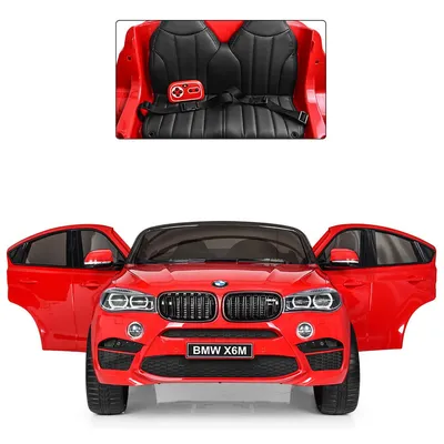 Детский электромобиль Джип 2168-3 BMW X6 M красный ᐈ Купить с доставкой по  Украине | Интернет-магазин karapuzov.com.ua