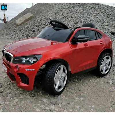 Детский электромобиль джип BMW X6 mini YEP7438 Красный краска в интернет  магазине BIBUY