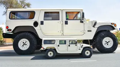 Giant Hummer H1 On Display At Off Road Museum In UAE