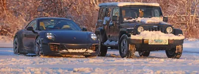 Porsche 911 vs. Jeep Wrangler Snow Autocross Battle Has Surprising Ending -  autoevolution