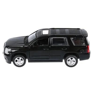 Джип Chevrolet Tahoe, черный, 12 см, открываются двери, инерционный  механизм от Технопарк, TAHOE-BK - купить в интернет-магазине ToyWay.Ru