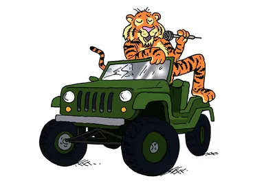 Tiger Jeep | Tigering... Note the new fur job. Nice, huh? | Paul McRae  (Delta Niner) | Flickr