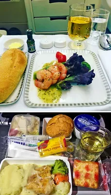 12 фото, которые объяснят разницу между питанием эконом- и бизнес-класса в  самолете / AdMe