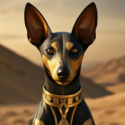 Бесшерстная собака редчайшей породы выглядит как египетская статуя
