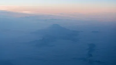 Эльбрус с высоты самолета - 55 фото