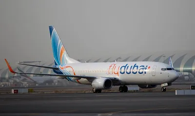 Модель самолета Gemini Jets G2FDB717 Boeing 737 MAX 8 Flydubai 1:200