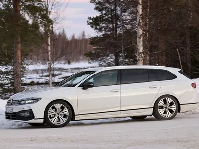 2024 Volkswagen Passat Wagon Spied Looking Long And Low In The Snow