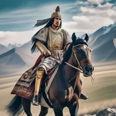 Мощь!\": актер Еркебулан Дайыров в образе казахского батыра на коне восхитил  Казнет