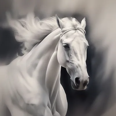 Картина Белый конь ᐉ Дубонос Алина ᐉ онлайн-галерея Molbert.