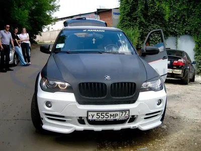 Картинка BMW X5 M черные автомобиль 3840x2400