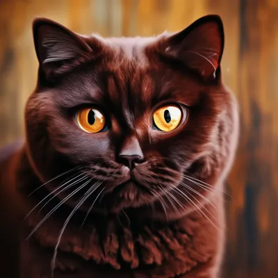 Британец шоколадного окраса: история выведения, стандарты и особенности,  фото коричневых британских котов
