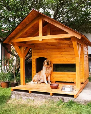 Будка для собаки деревянная \"Собачий Домик L\" утепленная (ID#141708931),  цена: 423 руб., купить на Deal.by