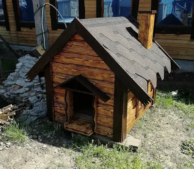 Купить Будка деревянная для собаки 0022 в Минске