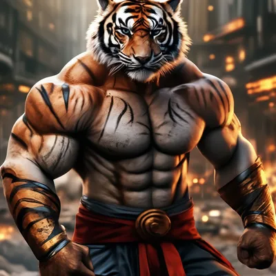 Фото человек тигр 