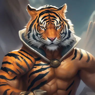 Портрет человека с тигром стоковое изображение. изображение насчитывающей  опасность - 164248427