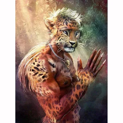 Человек тигр» — создано в Шедевруме