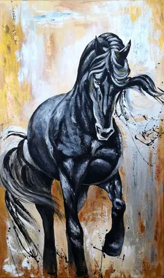 Голова Черного Коня — стоковая векторная графика и другие изображения на  тему Лошадь - Лошадь, Голова, Мустанг - iStock