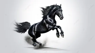 Альфред Дедрё - Черная лошадь с пальмами., 56×46 см: Описание произведения  | Артхив