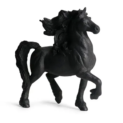Картина Черная лошадь. Размеры: 50x80, Год: 2023, Цена: 44300 рублей  Художник Алексеева Зоя Александровна