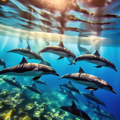 Дельфин под водой стоковое фото ©shopartgallery 249945220