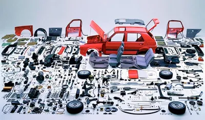 Сколько деталей в среднем легковом автомобиле?