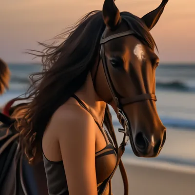 Молодая женщина на лошади Всадник спины лошади, верховая лошадь женщины на  B Стоковое Изображение - изображение насчитывающей снаружи, океан: 40754449