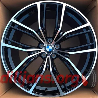 Покраска дисков BMW R20 в 2 цвета.