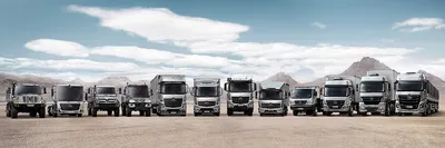 Модельный ряд грузовой техники Mercedes-Benz