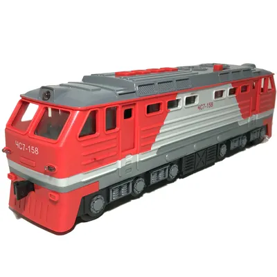 Игрушечный поезд локомотив ЧС7 РЖД - 30 см - Родные игрушки