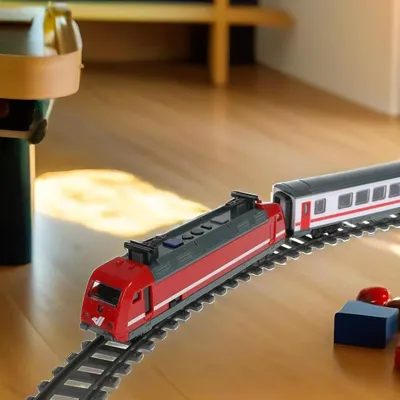 Железная дорога детская со светом и звуком на батарейках Играем вместе / игрушечный  поезд 320см - купить с доставкой по выгодным ценам в интернет-магазине OZON  (397616328)