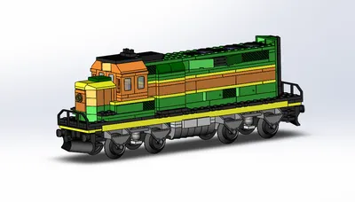 Купить Развивающие наборы для сборки игрушечных поездов, строительные блоки  для дизельных локомотивов, двигатели и гусеницы | Joom