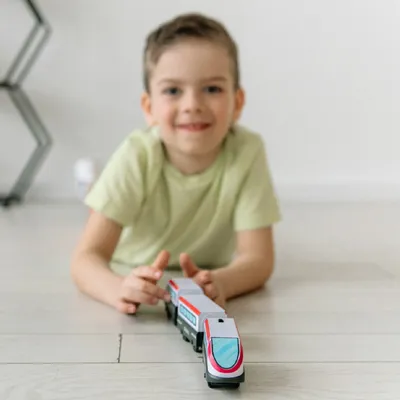 Детская железная дорога \"Классик\",игрушечный поезд. - купить с доставкой по  выгодным ценам в интернет-магазине OZON (1156336506)