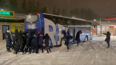 В Волынской области на ходу загорелся пассажирский автобус