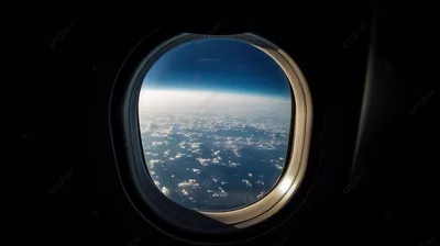 Вид из иллюминатора самолёта: город…» — создано в Шедевруме
