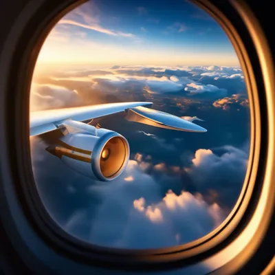 Облака через иллюминатор самолета Стоковое Фото - изображение насчитывающей  плоскость, путешествие: 150270888