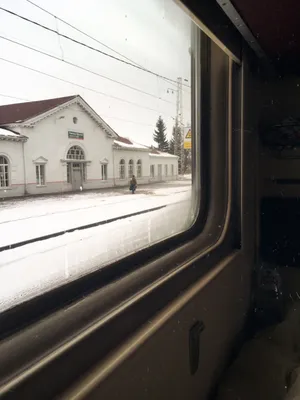 Вид из окна поезда на Санкт …» — создано в Шедевруме