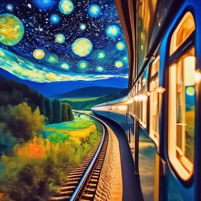 Картинки вид из окна поезда - 76 фото