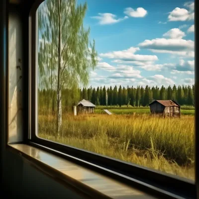 Моя Россия. Из окна поезда. Набор из 15 открыток