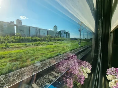 Фото из окна поезда фотографии