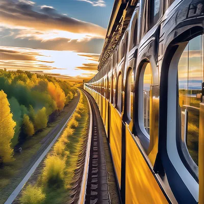 Живописные виды из окна поезда в России: от Байкала до Красной поляны