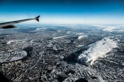 Москва. Вид из самолёта | Пикабу